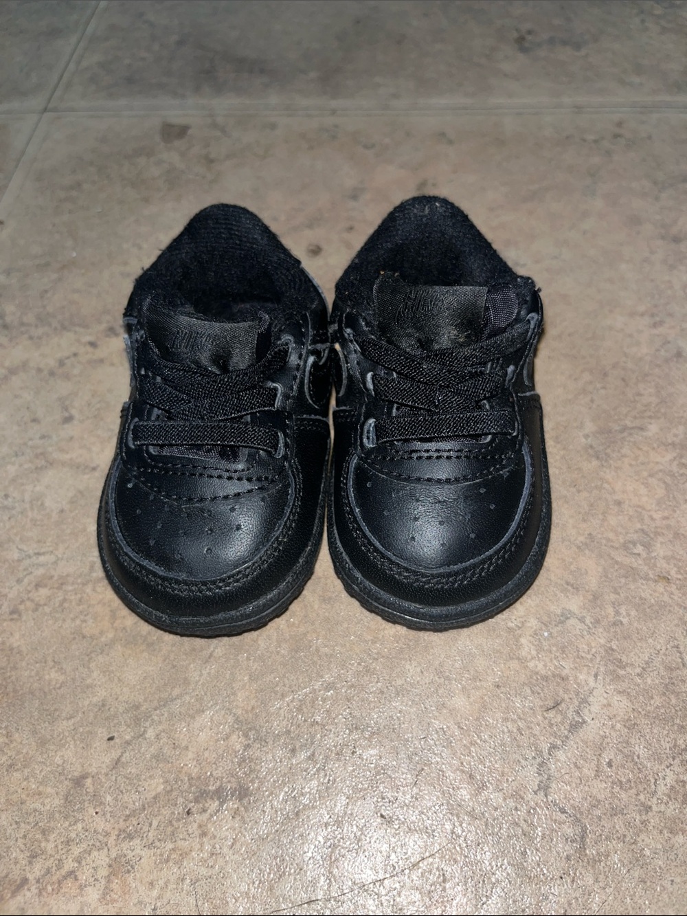 Nike Kids Black Lace-Up Sneakers